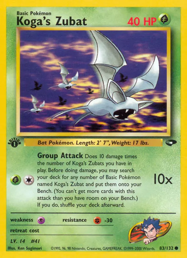 Koga's Zubat, Gym Challenge #83