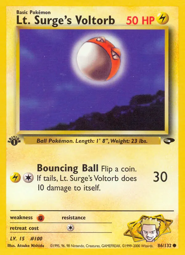 Lt. Surge's Voltorb, Gym Challenge #86