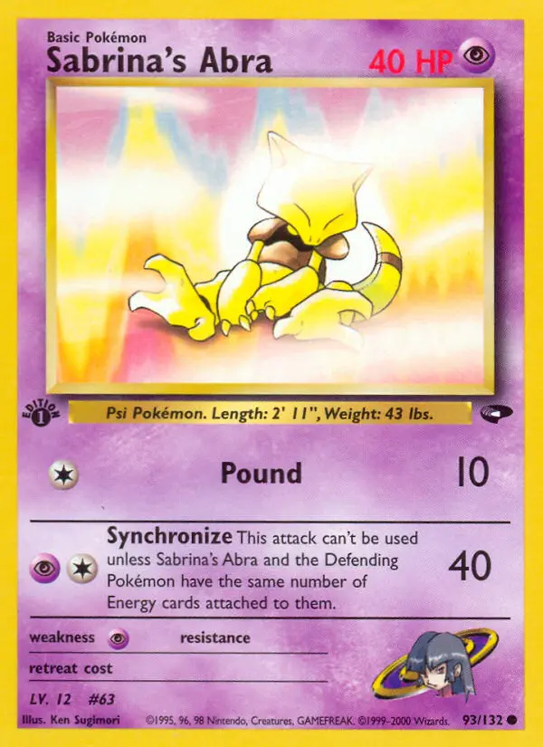 Sabrina's Abra, Gym Challenge #93