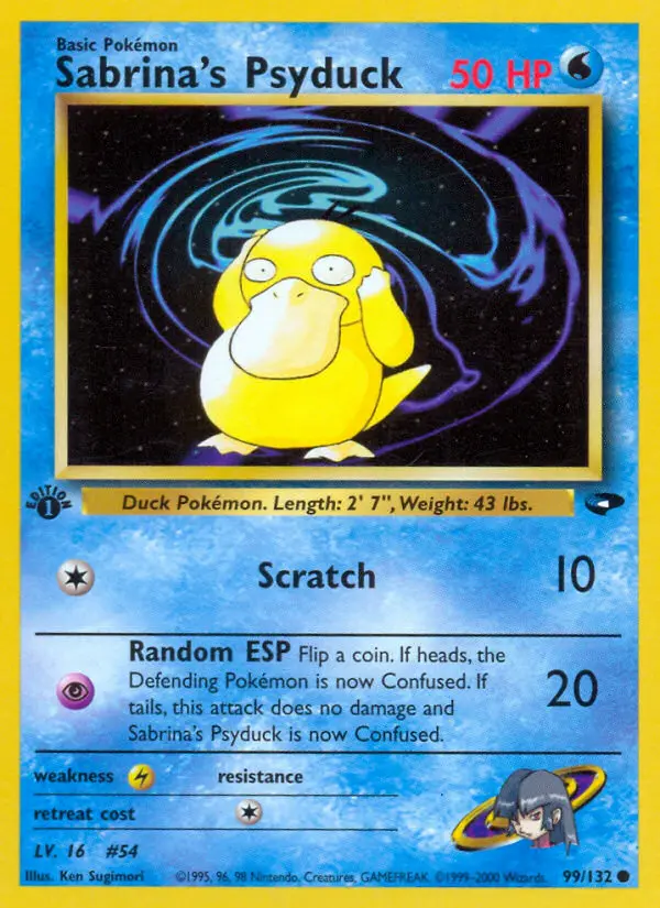 Sabrina's Psyduck, Gym Challenge #99