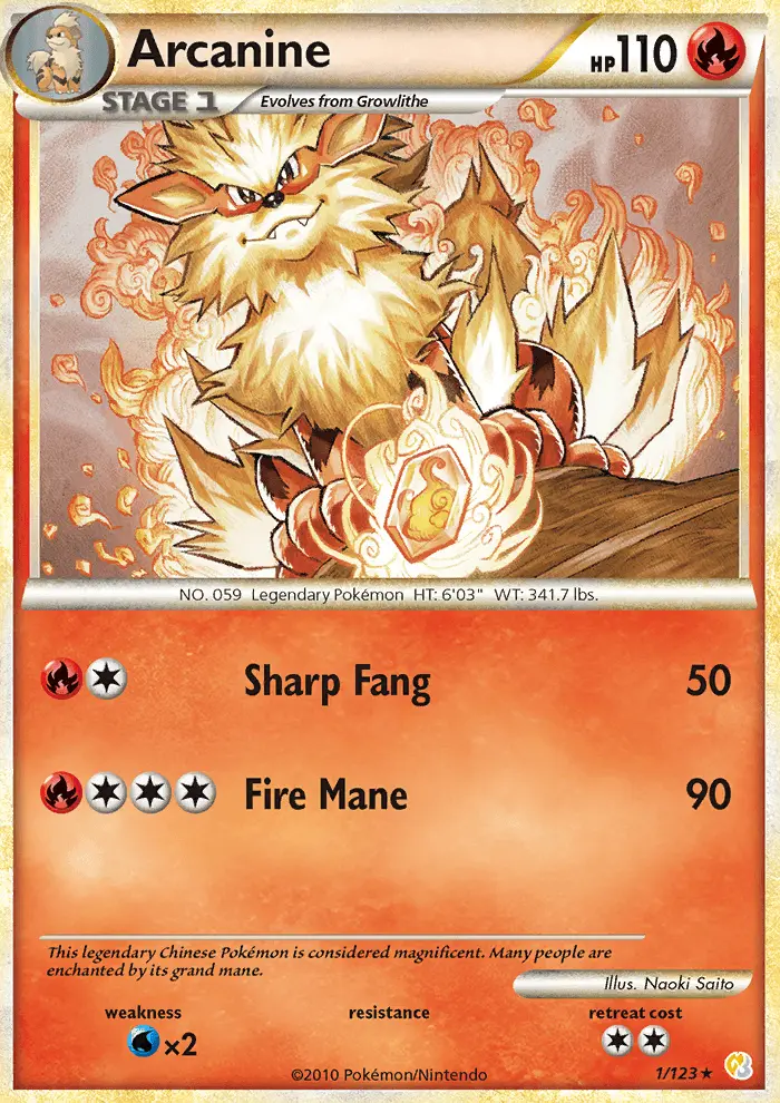 Arcanine, HeartGold SoulSilver #1