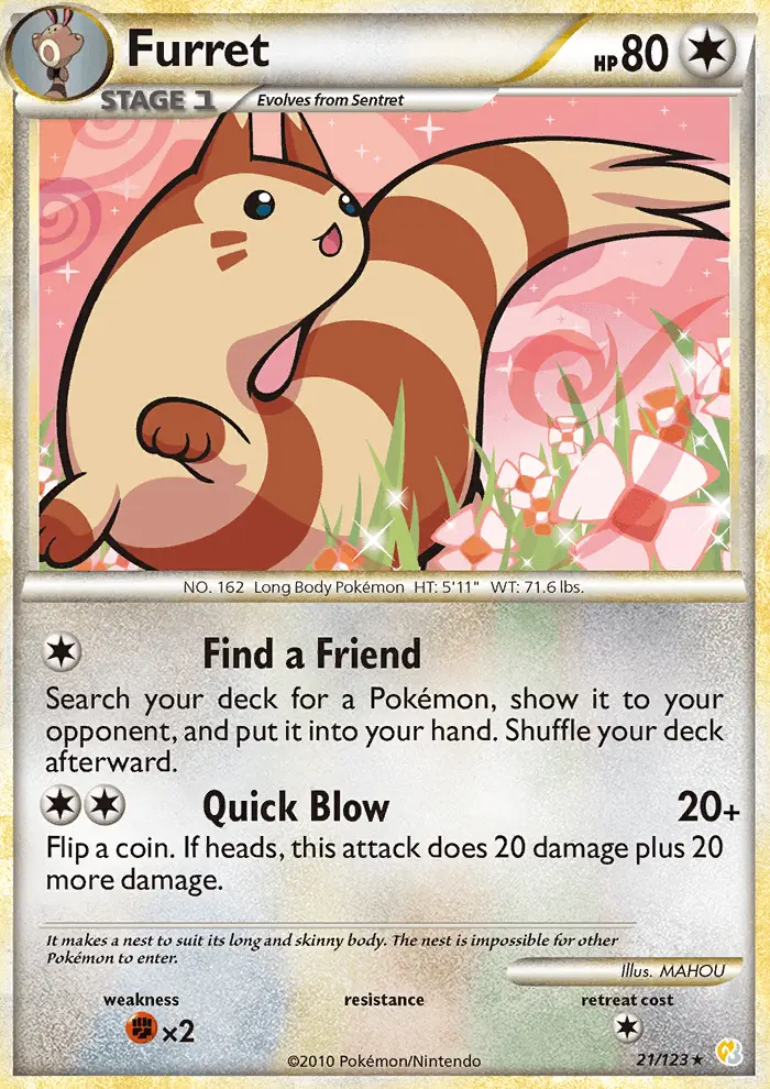 Furret, HeartGold SoulSilver #21