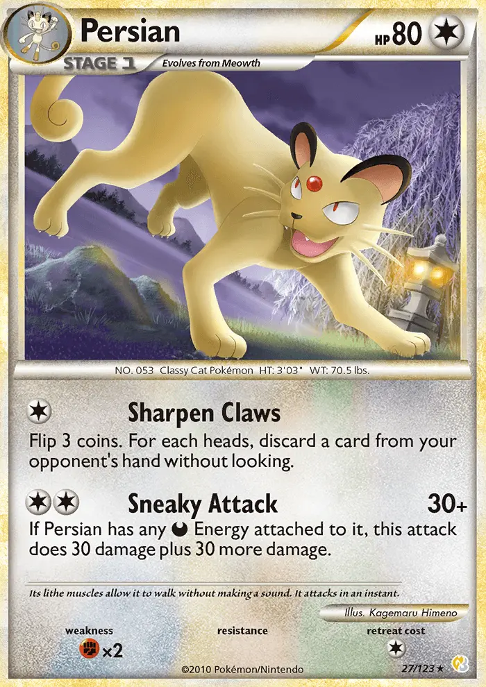 Persian, HeartGold SoulSilver #27