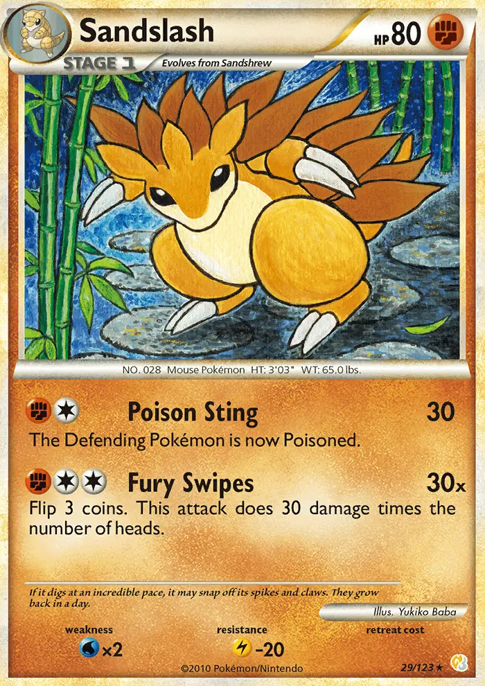 Sandslash, HeartGold SoulSilver #29