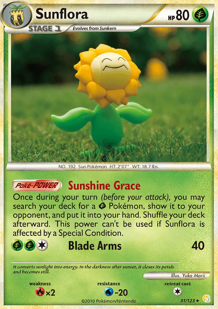 Sunflora, HeartGold SoulSilver #31