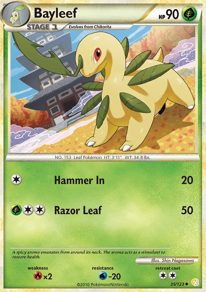 Bayleef, HeartGold SoulSilver #35