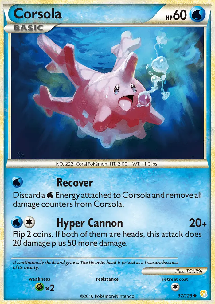 Corsola, HeartGold SoulSilver #37