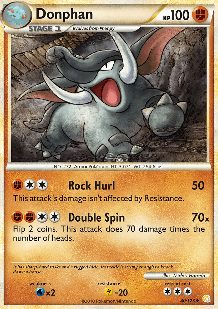 Donphan, HeartGold SoulSilver #40
