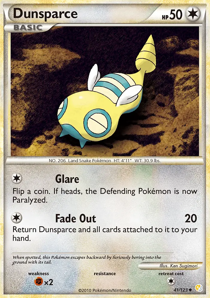Dunsparce, HeartGold SoulSilver #41