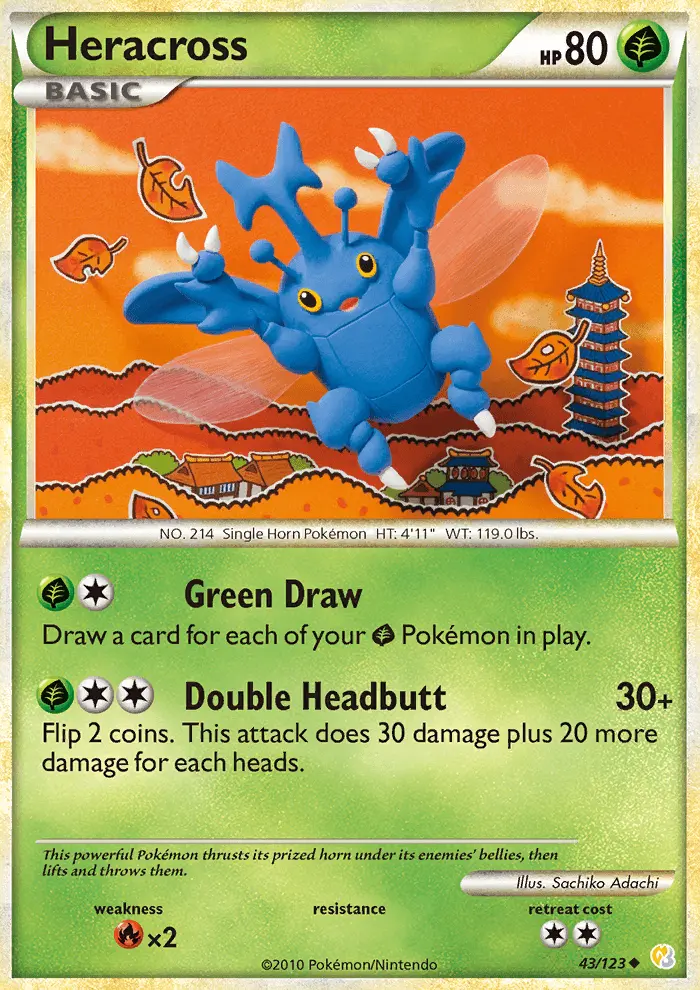 Heracross, HeartGold SoulSilver #43