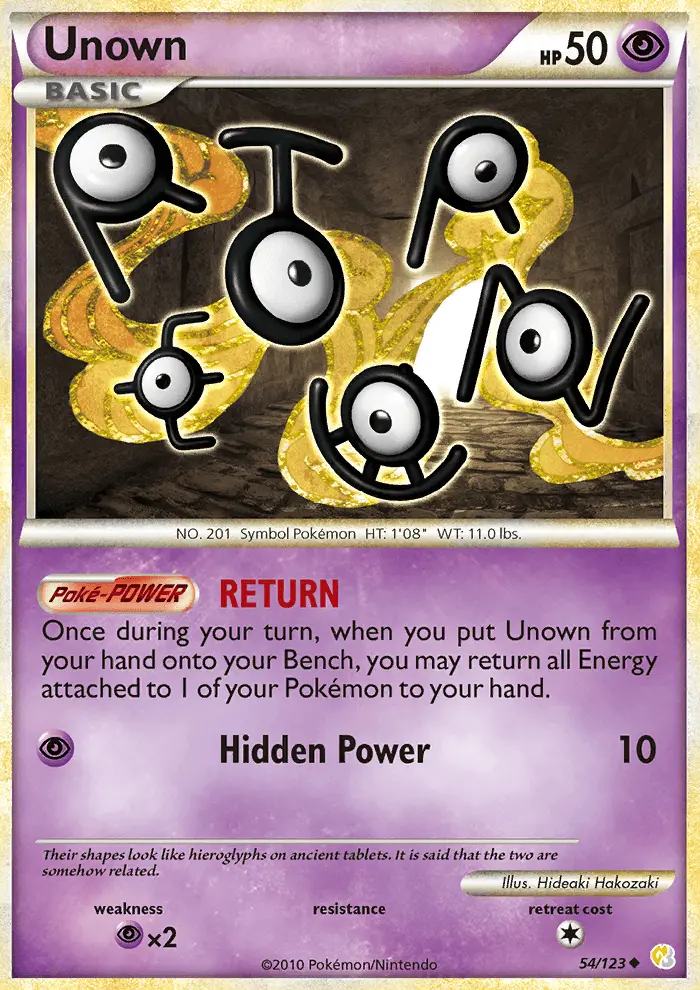 Unown, HeartGold SoulSilver #54