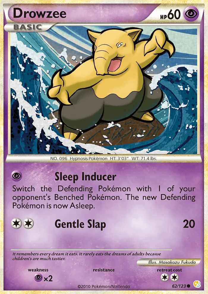 Drowzee, HeartGold SoulSilver #62