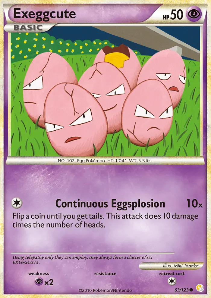 Exeggcute, HeartGold SoulSilver #63
