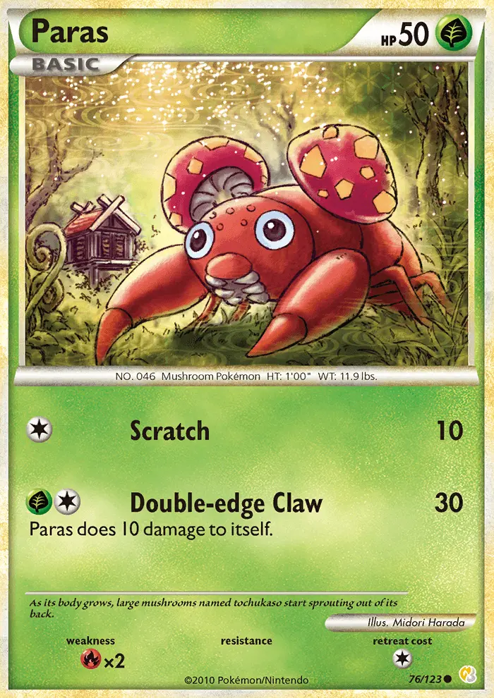 Paras, HeartGold SoulSilver #76