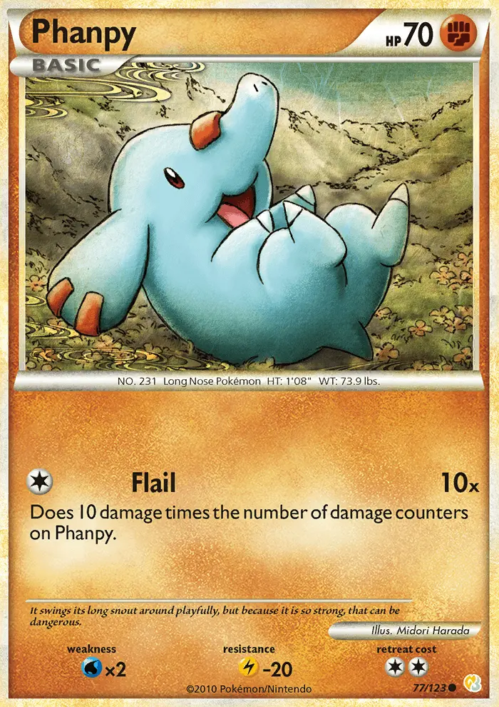 Phanpy, HeartGold SoulSilver #77