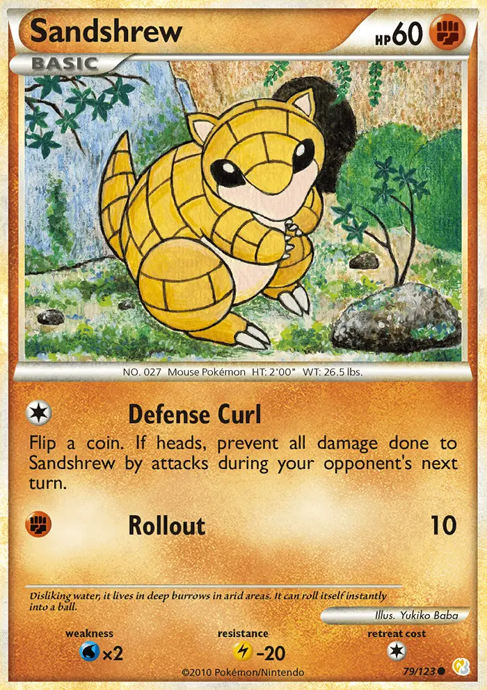Sandshrew, HeartGold SoulSilver #79
