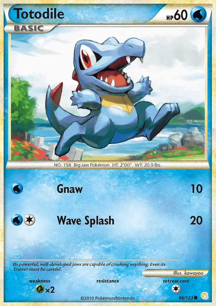 Totodile, HeartGold SoulSilver #86