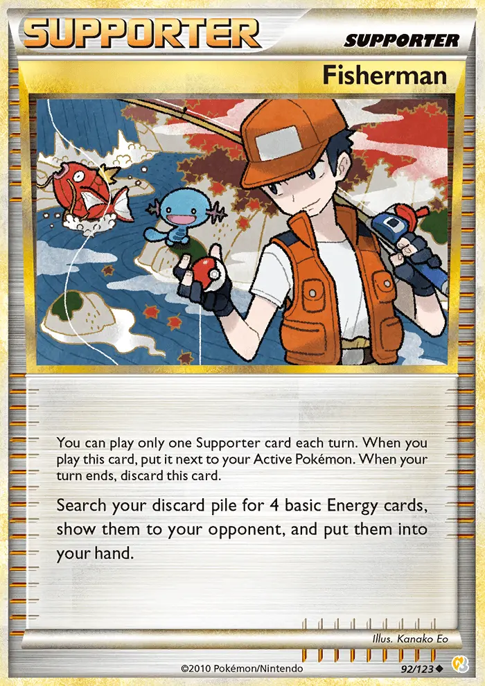 Fisherman, HeartGold SoulSilver #92
