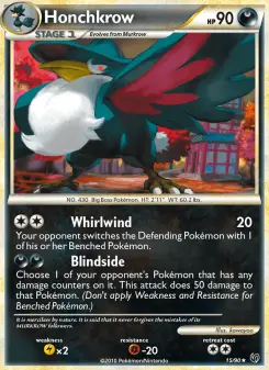 Honchkrow, Undaunted #15/90
