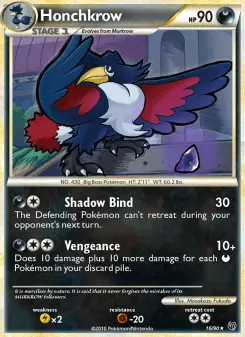 Honchkrow, Undaunted #16/90