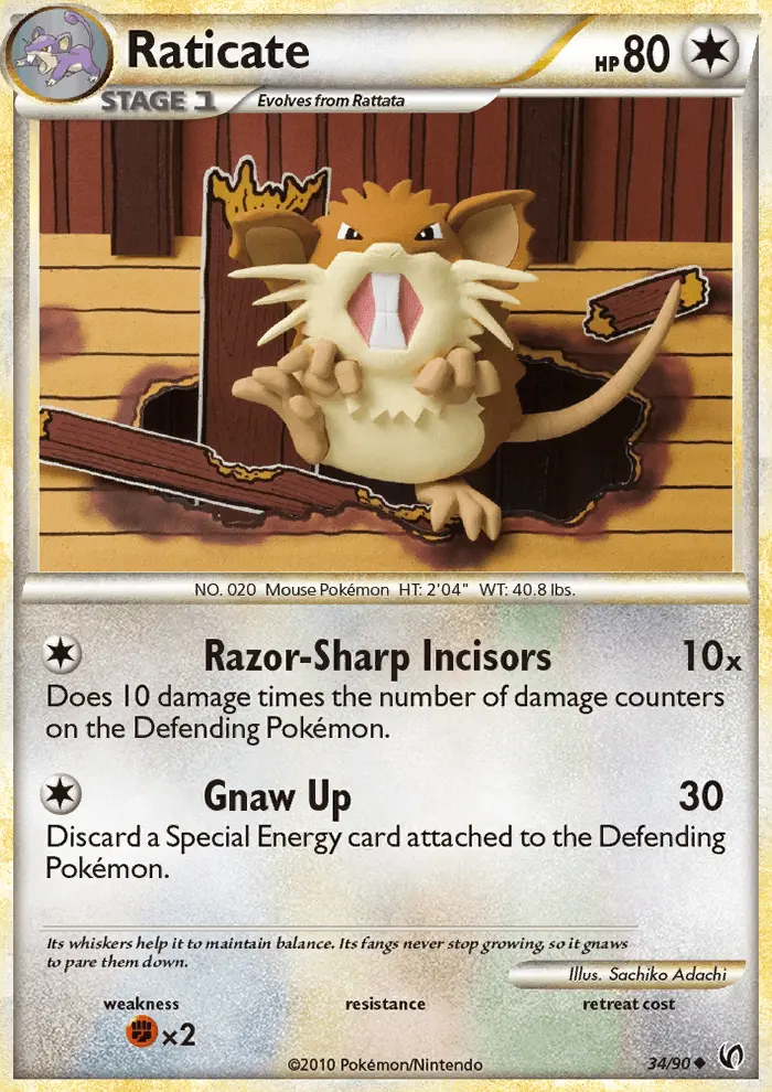 Raticate, Undaunted #34