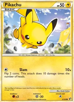 Pikachu, Undaunted #61/90