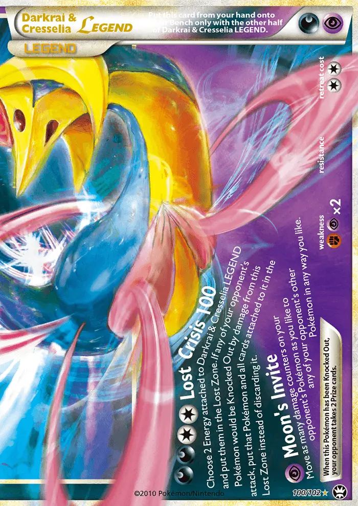 Darkrai & Cresselia LEGEND, Triumphant #100