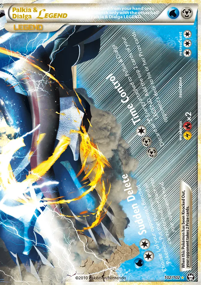 Palkia & Dialga LEGEND, Triumphant #102