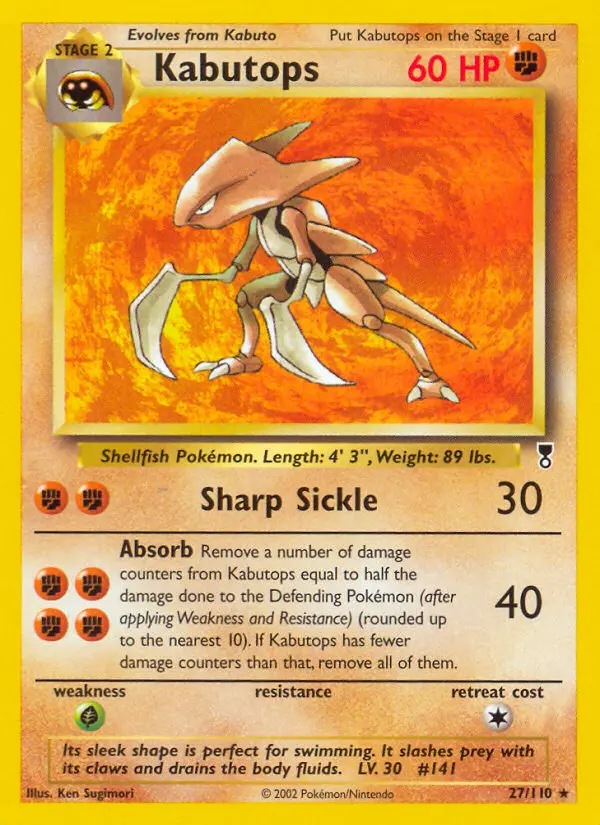 Kabutops, Legendary Collection #27