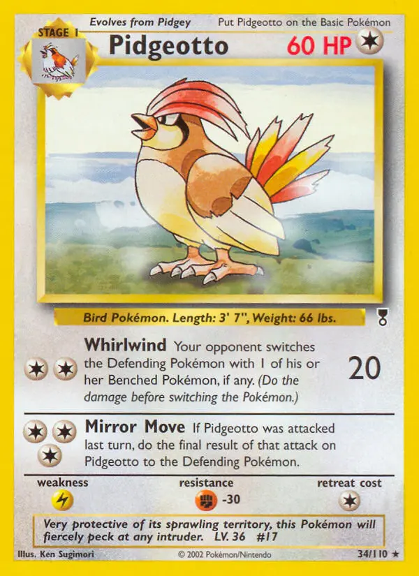 Pidgeotto, Legendary Collection #34
