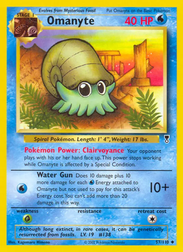 Omanyte, Legendary Collection #57