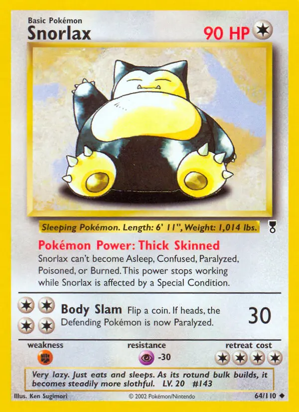 Snorlax, Legendary Collection #64