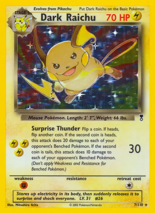 Dark Raichu, Legendary Collection #7