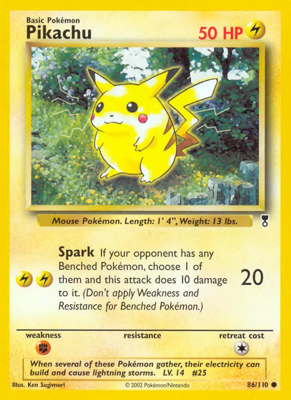 Pikachu, Legendary Collection #86