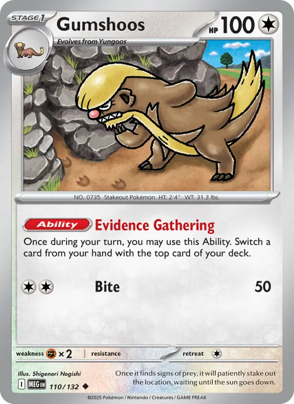 Gumshoos, Mega Evolution #110