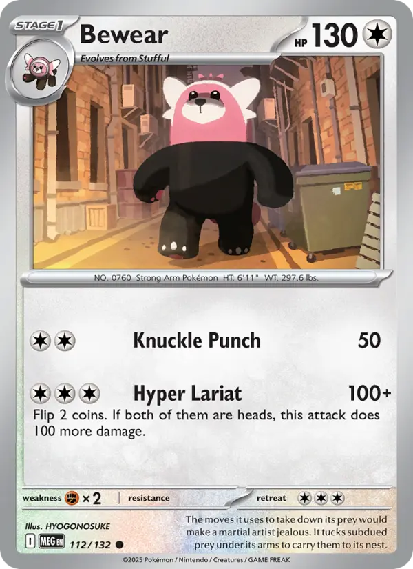 Bewear, Mega Evolution #112