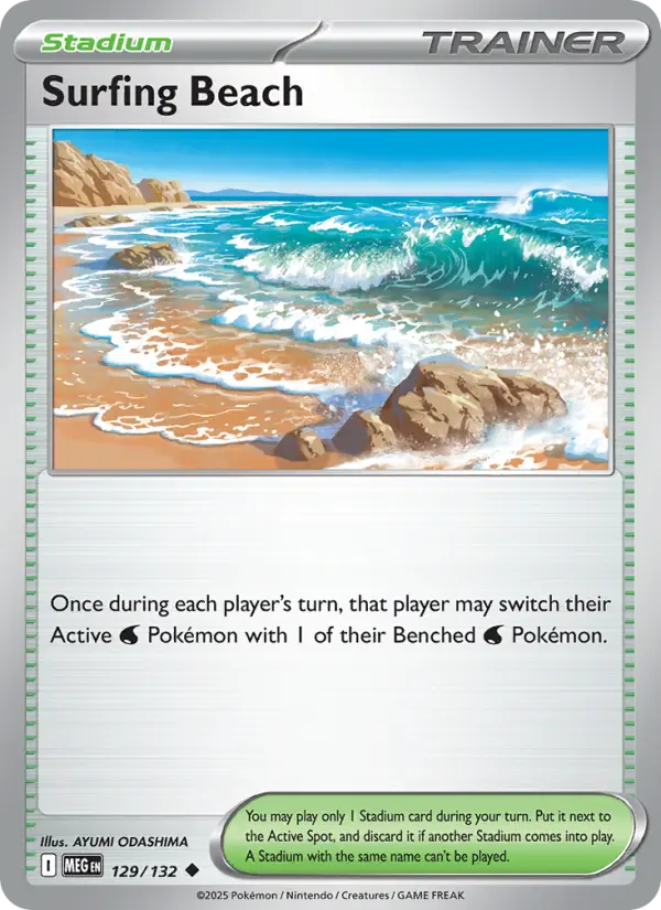 Surfing Beach, Mega Evolution #129