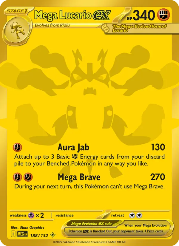 Mega Lucario ex, Mega Evolution #188