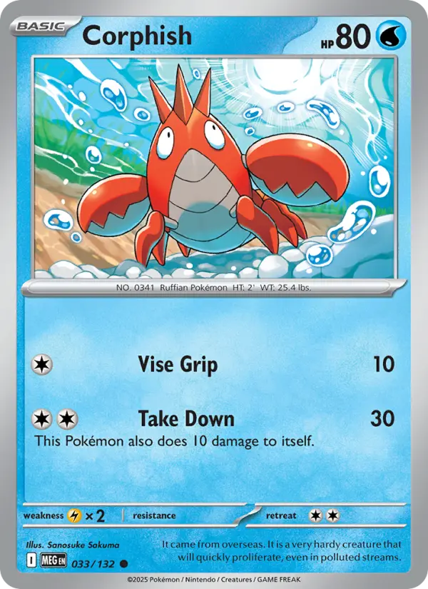 Corphish, Mega Evolution #33