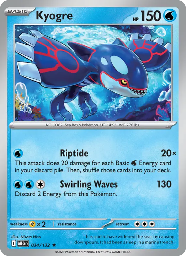 Kyogre, Mega Evolution #34