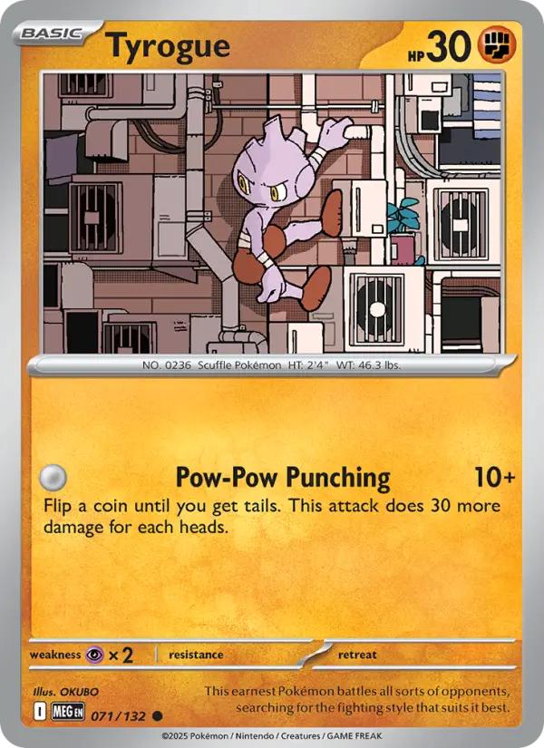 Tyrogue, Mega Evolution #71