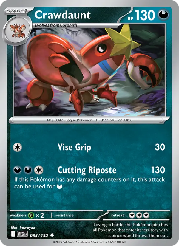 Crawdaunt, Mega Evolution #85