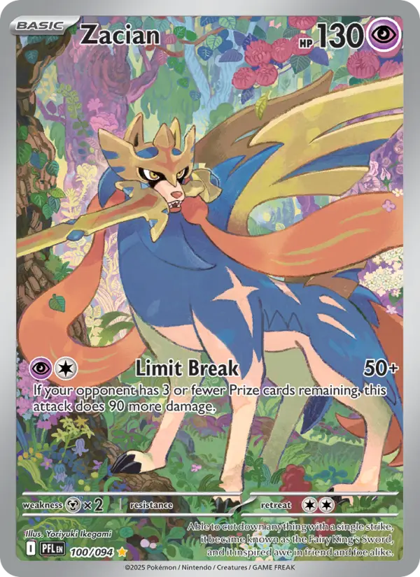 Zacian, Phantasmal Flames #100