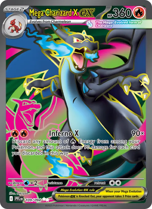 Mega Charizard X ex, Phantasmal Flames #109