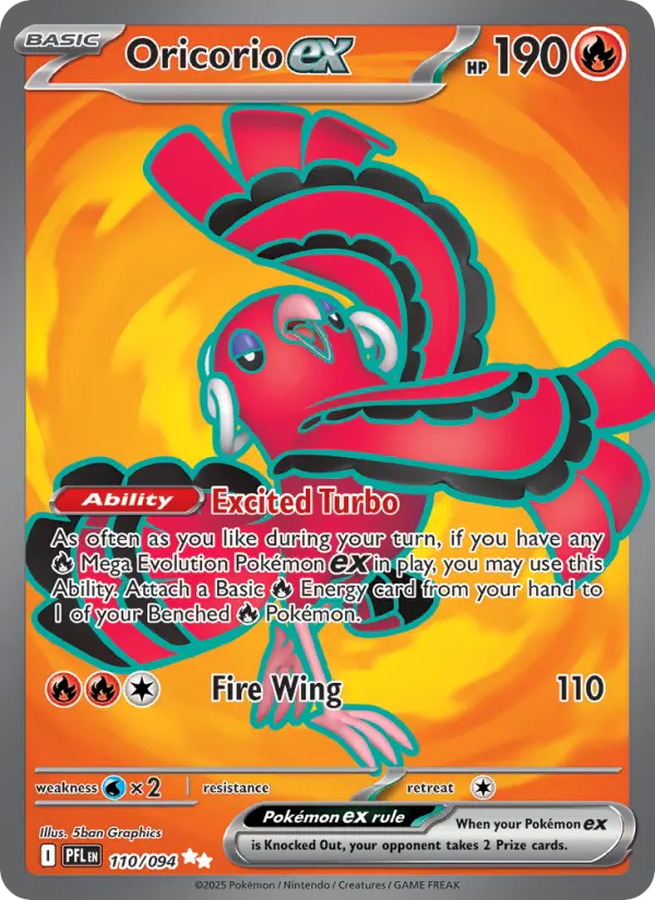 Oricorio ex, Phantasmal Flames #110