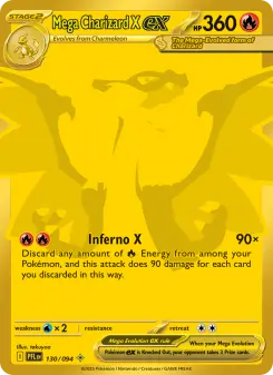 Mega Charizard X ex, Phantasmal Flames #130/94