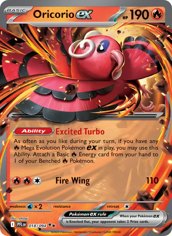 Oricorio ex, Phantasmal Flames #18
