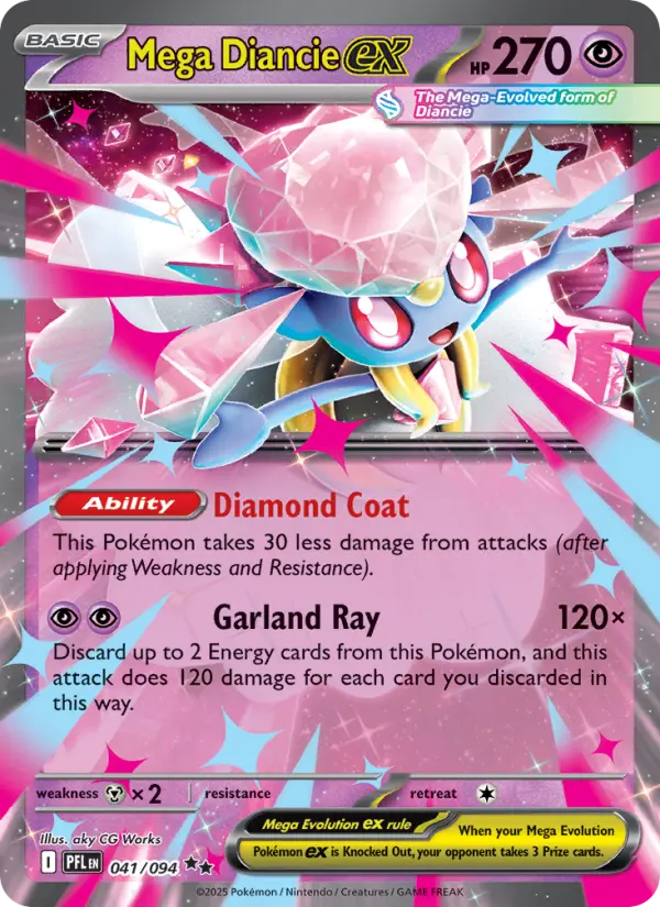 Mega Diancie ex, Phantasmal Flames #41