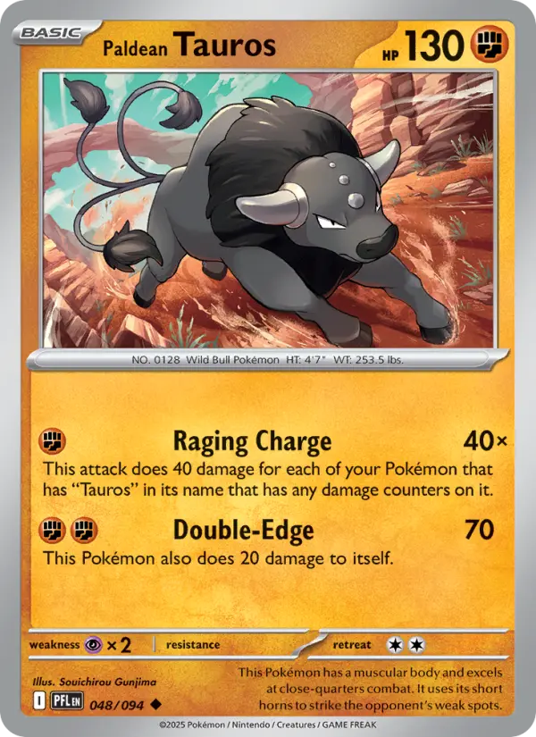 Paldean Tauros, Phantasmal Flames #48