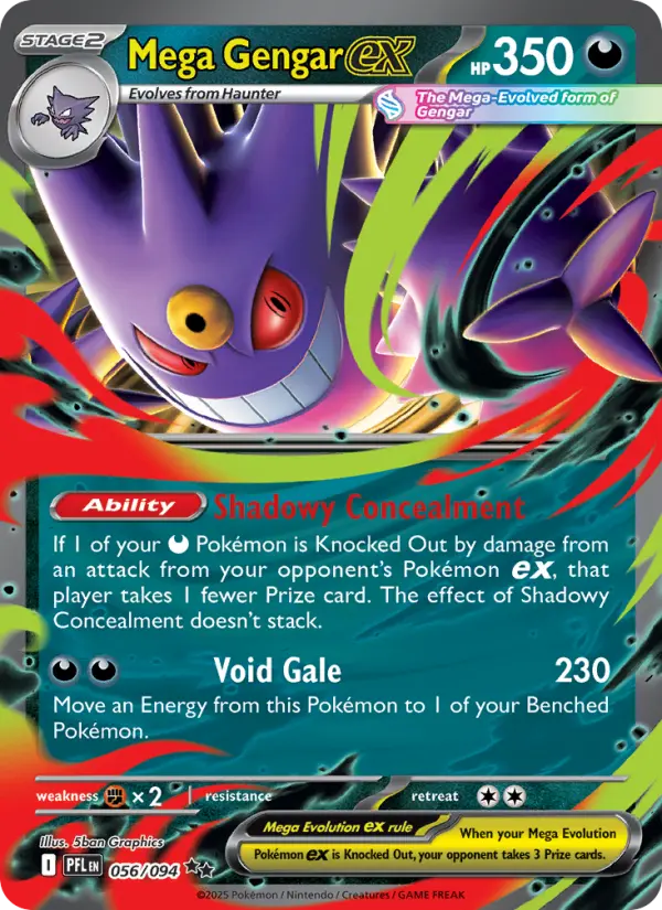Mega Gengar ex, Phantasmal Flames #56